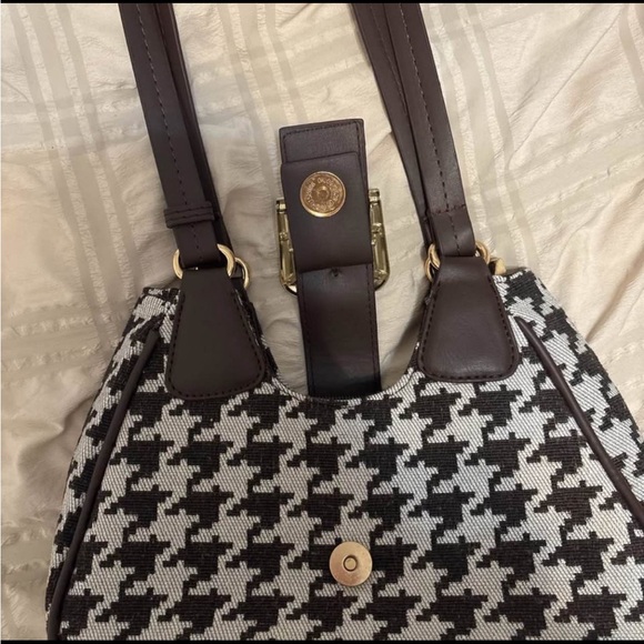 Princess Polly Black and White Houndstooth Women's Bag - Picture 2 of 4